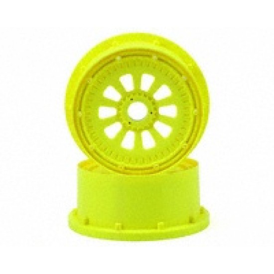 Losi 5IVE-T Wheel Set w/Beadlocks (2) (Yellow)