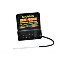 Récepteur Sanwa / Airtronics RX-493 M17 2,4 GHz 4 canaux FHSS5 SRX / SSL