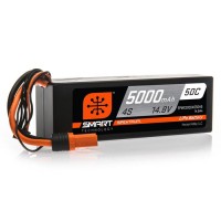 Spektrum RC 4S Smart LiPo Hard Case 50C Battery Pack w/IC5 Connecteur (14.8V/5000mAh)