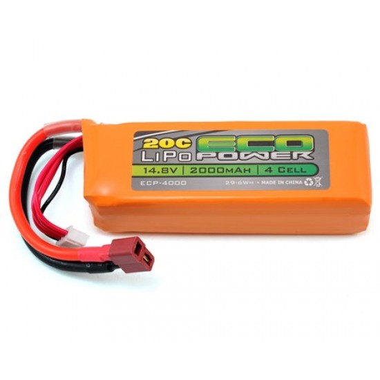 Batterie EcoPower "Electron" 4S LiPo 20C (14.8V / 2000mAh)