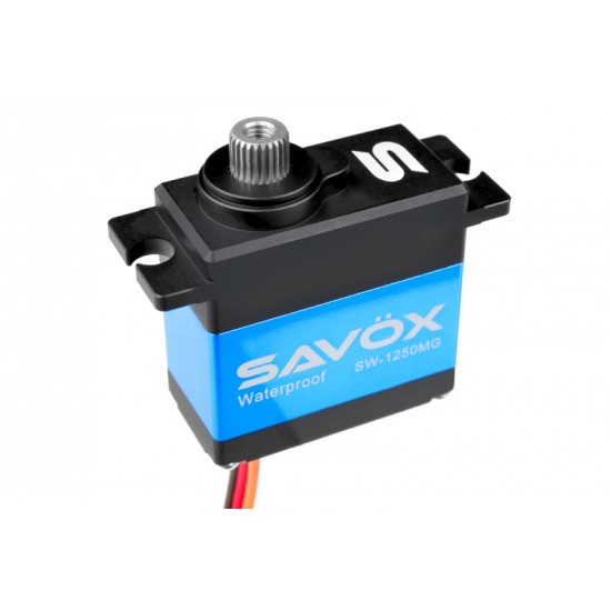 Savox SW-1250MGP Waterproof "Ultra Torque" Metal Gear Mini Digital Servo (High Voltage)