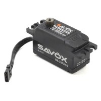 Savox SAVSB2263MG-BE Servo à engrenages métalliques sans brosse à grande vitesse et profil noir Edition haute